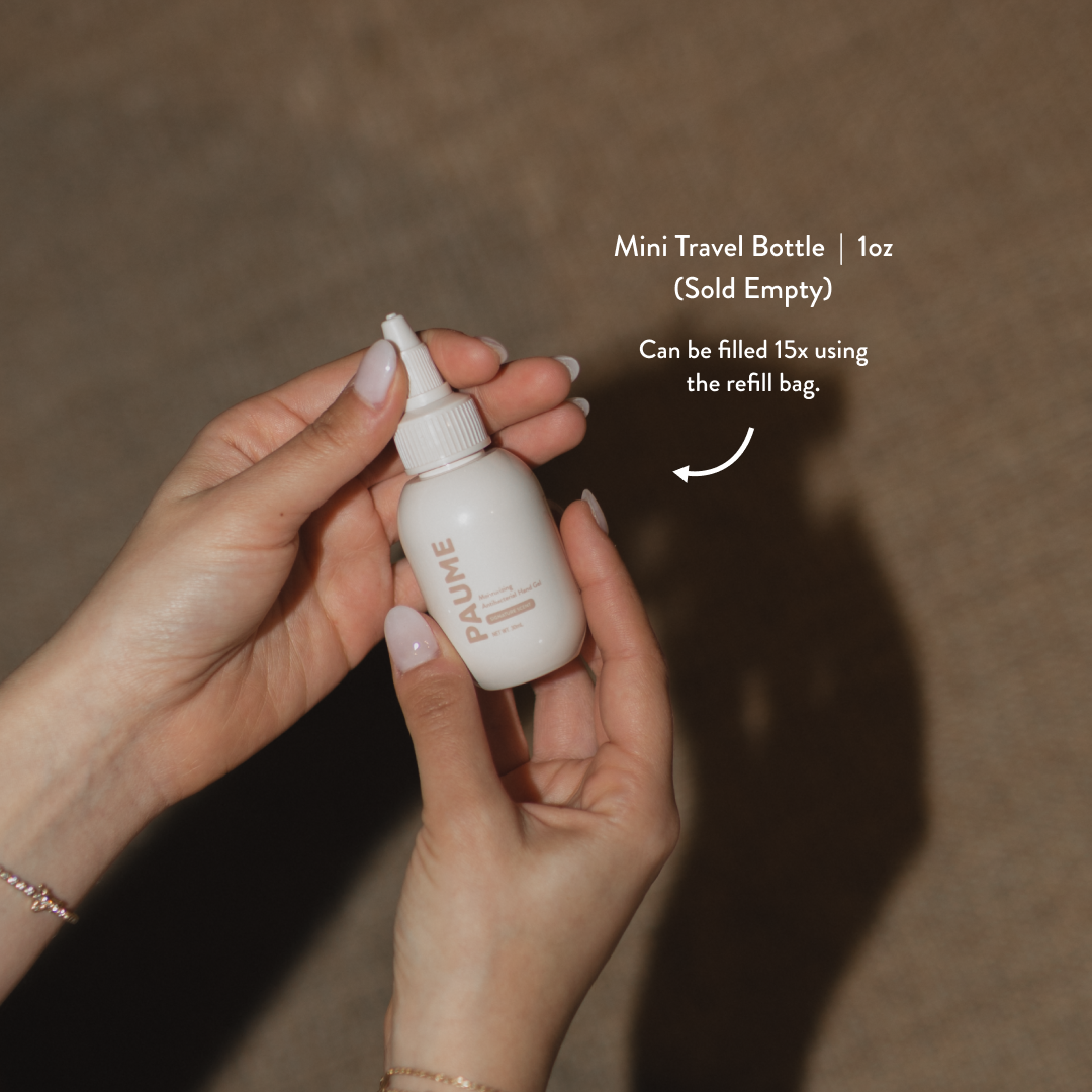 Mini Empty Antibacterial Hand Gel Bottles