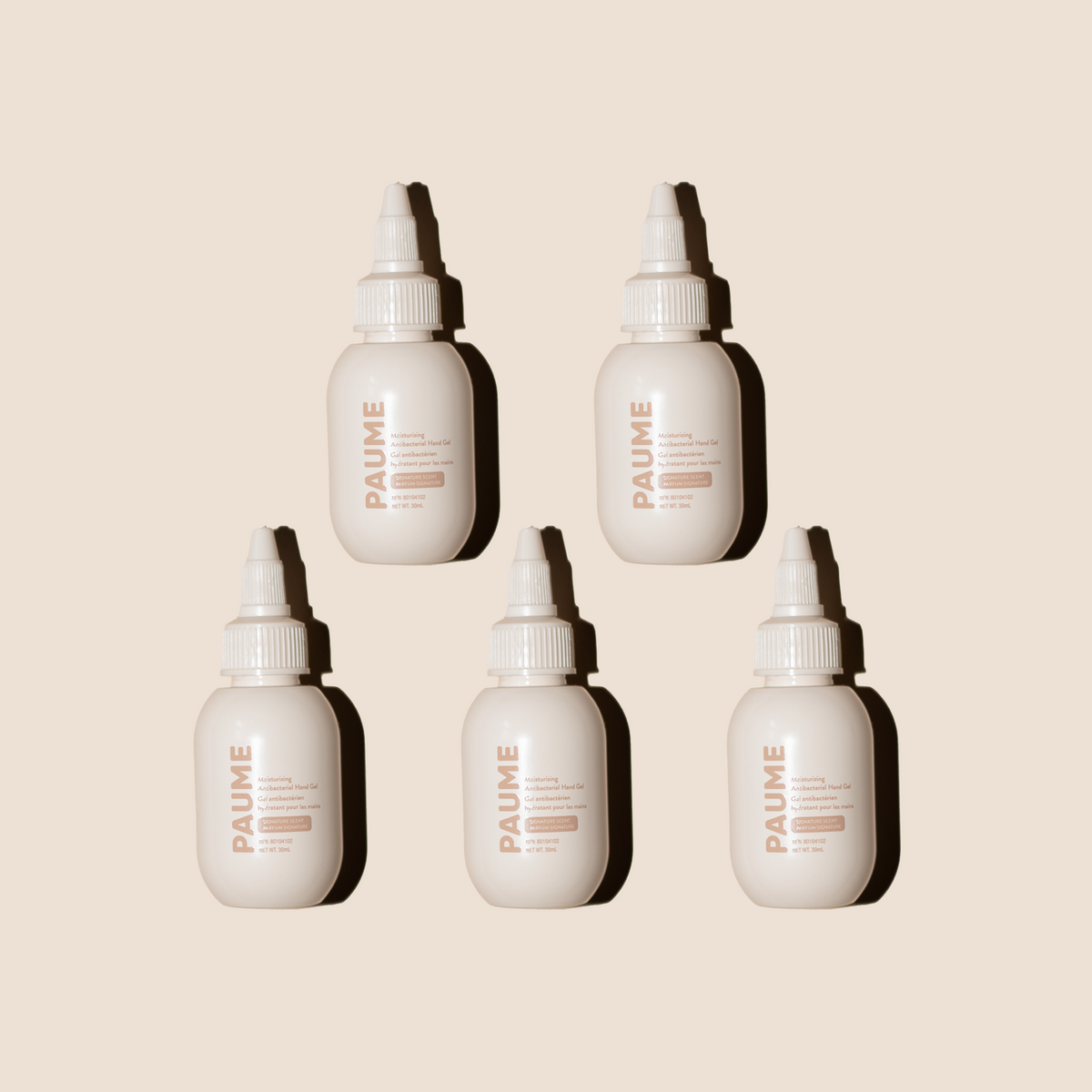 Mini Empty Antibacterial Hand Gel Bottles (Pack of 5)